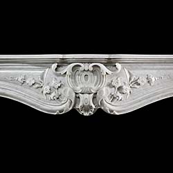An Antique statuary marble Louis XV style chimneypiece