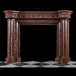 An early 19th century Armagh Marble Gothic Revival Fossil Chimneypiece 