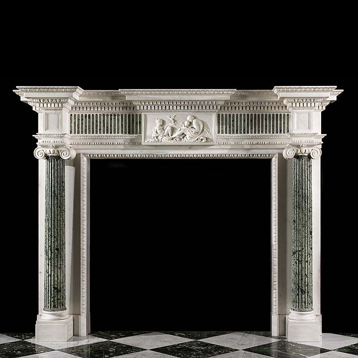 A Fine Georgian Style Marble Fire Surround 