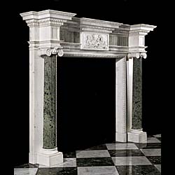 A Fine Georgian Style Marble Fire Surround 