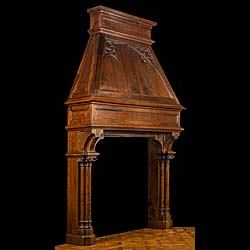 An Antique French Trumeau Chimneypiece Mantel 