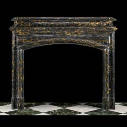 A French Baroque Bolection antique marble fireplace surround    