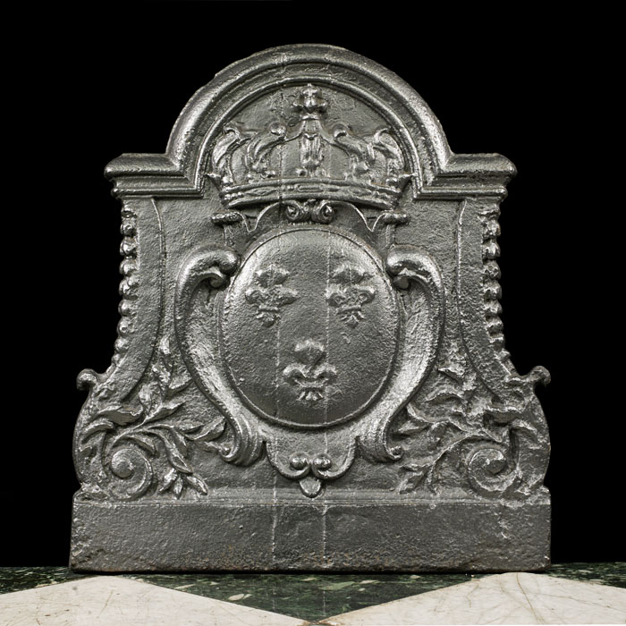 An Antique French Cast Iron Fireback