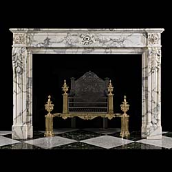 A fireplace surround in the Louis XVI style 