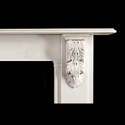 A Victorian antique marble fireplace surround 