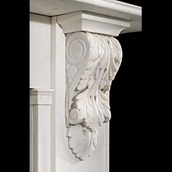 A Victorian antique marble fireplace surround 
