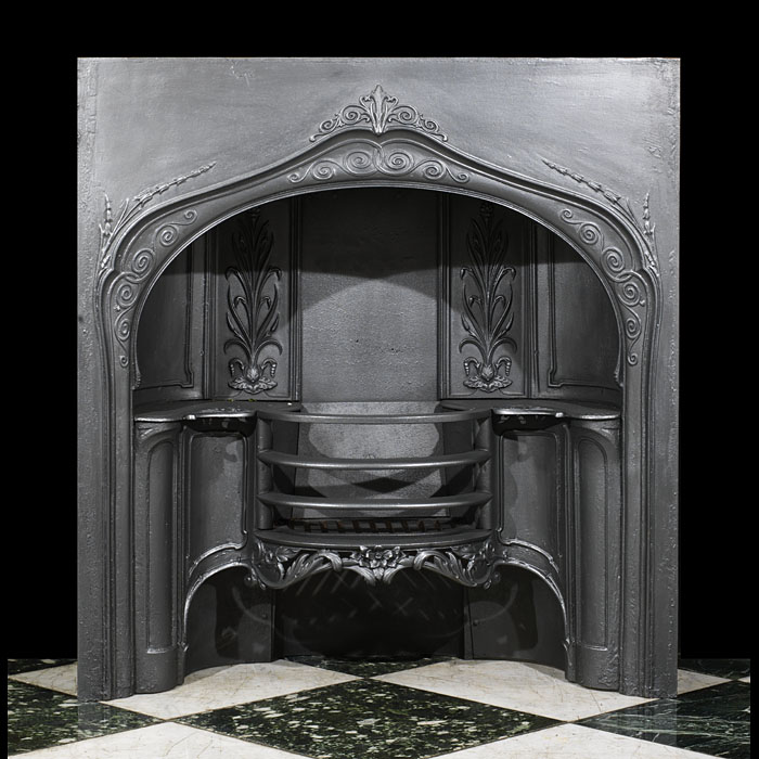 A Cast Iron Victorian Fireplace Insert 