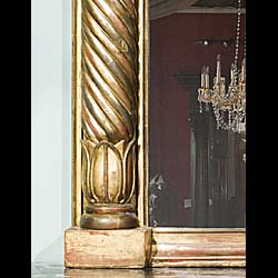 A Large Regency Giltwood Overmantel Mirror