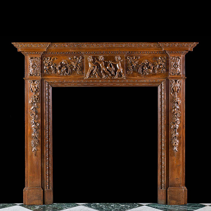 A George III Style Pine Fireplace Surround