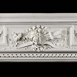 An antique Victorian marble fireplace