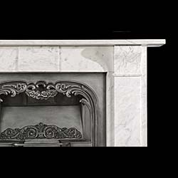 A Victorian antique marble chimneypiece mantel