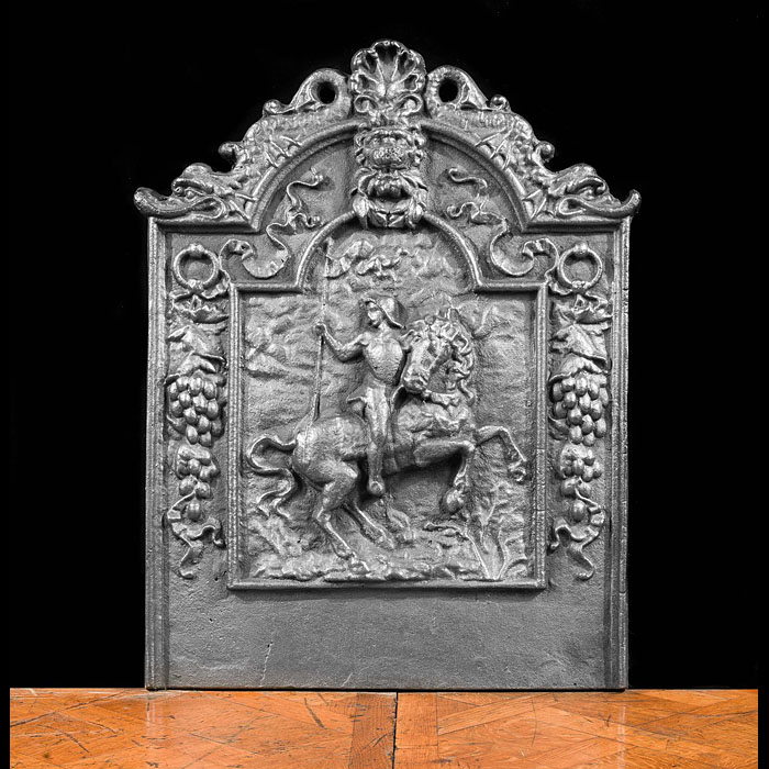 An Antique Cast Iron French Fireback.