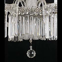 A Cut Glass Regency Style Chandelier