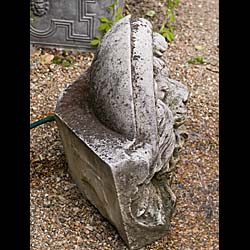 A Victorian Portland Stone Lion Fountain Head