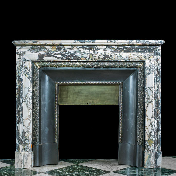 A Louis XVI Breche Violette Fireplace    