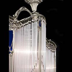 An Art Nouveau Style Nickel Plated Light