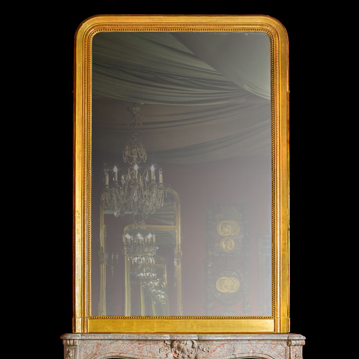 A Tall Victorian Giltwood Overmantel Mirror