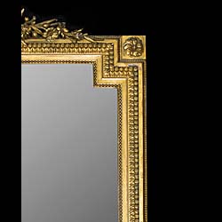  Louis XVI style Giltwood and Pine Overmantel Mirror   