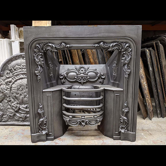 A Large Belgian Antique Fireplace Insert