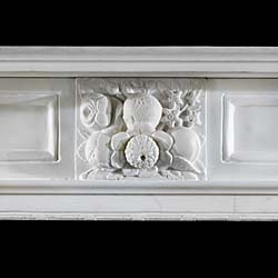 A Statuary Marble Victorian antique chimneypiece