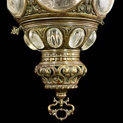 A Highly Ornate Large Regency Brass Lantern