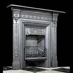 A Victorian Cast Iron Fireplace Surround