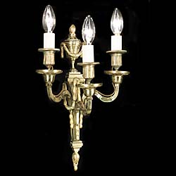A Pair of Neoclassical Style Wall Lights