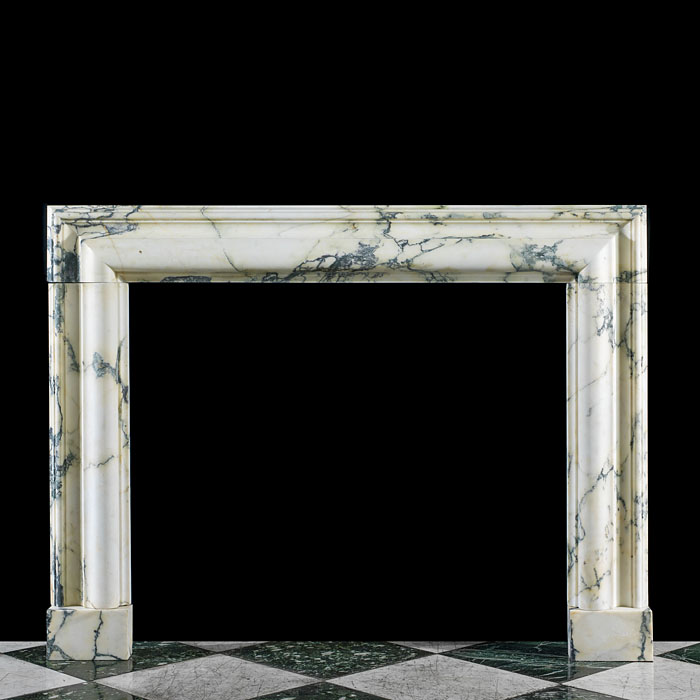Veined Pavonazza Marble Fireplace Bolection