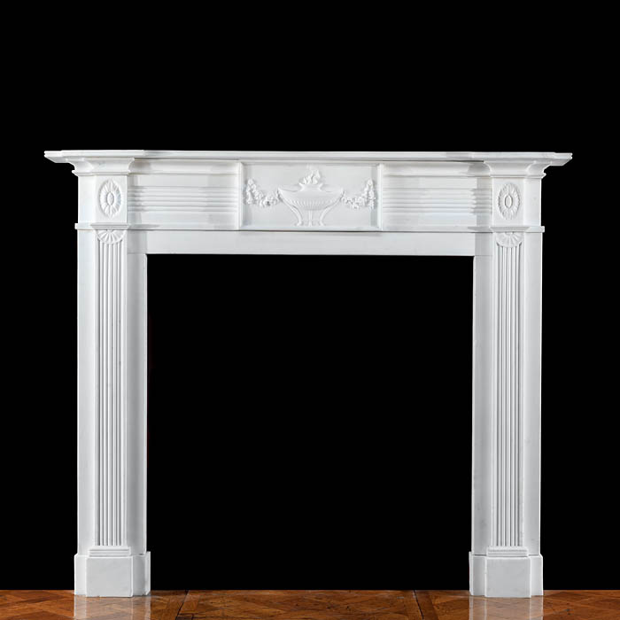  A Regency Statuary Marble Fireplace    