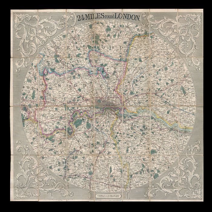 Crutchley's 19th Century Map of London  