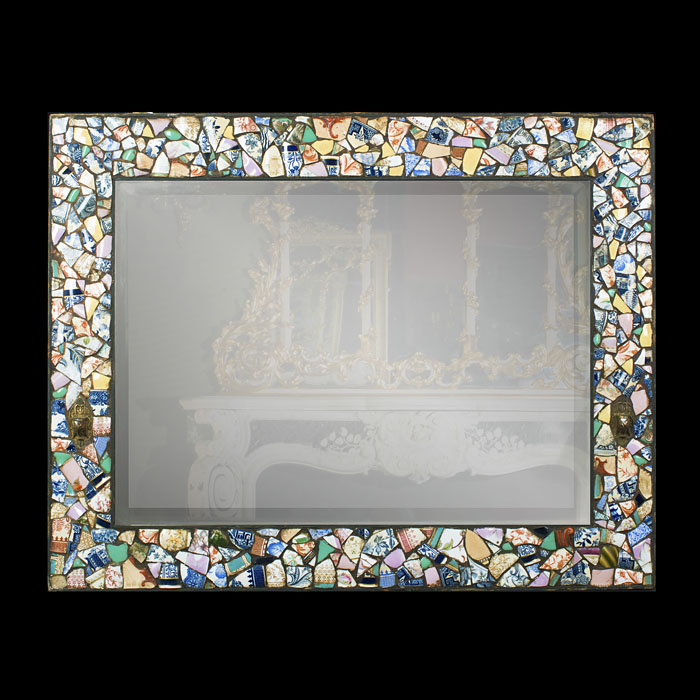 A 20th Century Mosaic Framed Wall Mirror 
