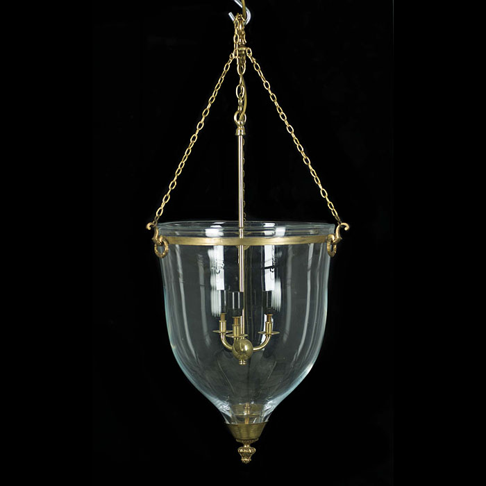 A Regency Style Bell Shaped Ceiling Light
