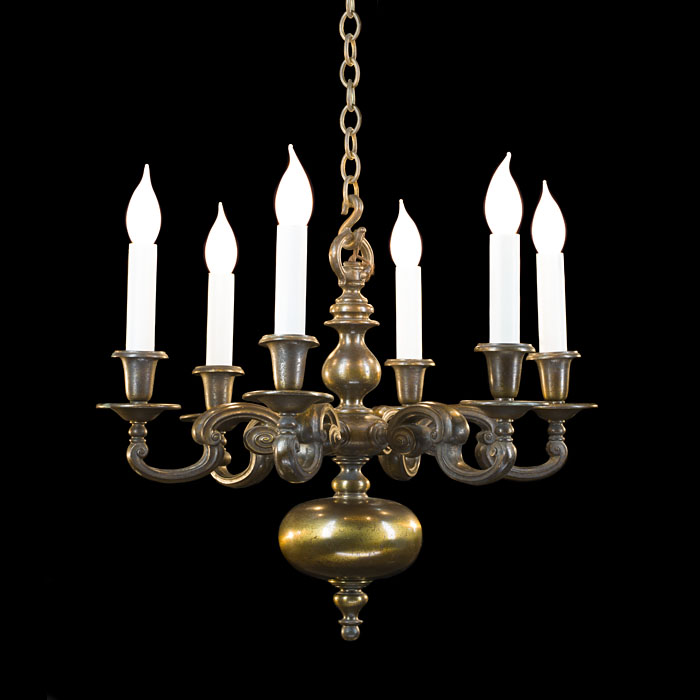 A pair of Baroque style chandeliers