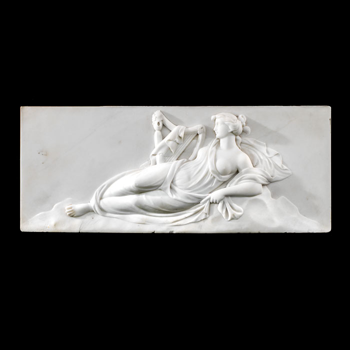 A Georgian marble tablet of a Greek muse
