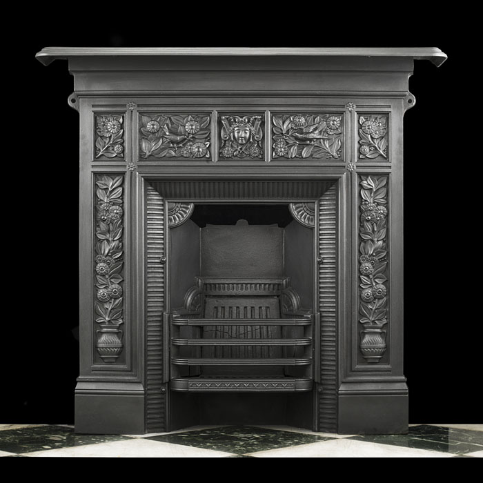A Small Victorian Combination Fireplace