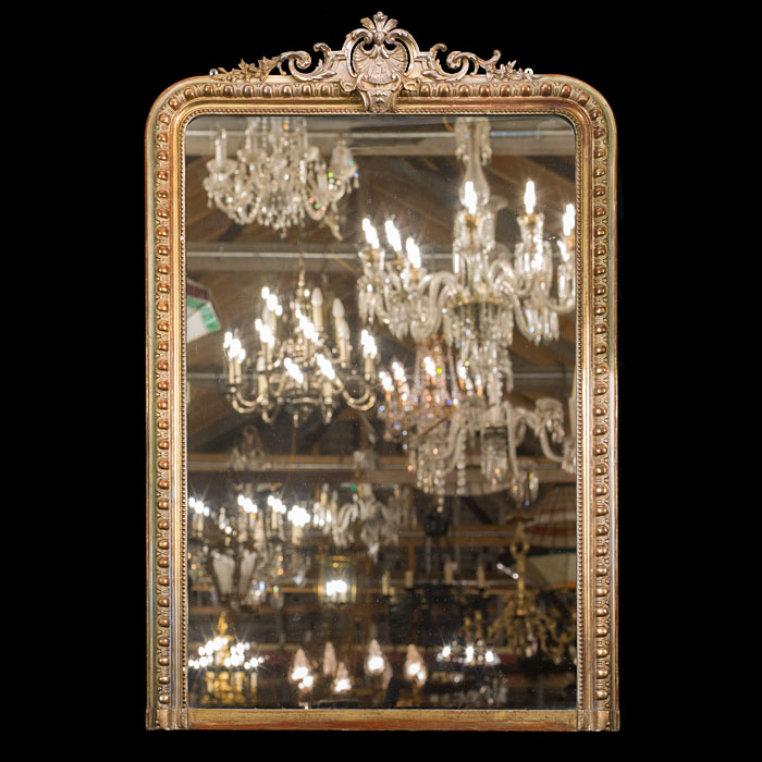  19th Century Giltwood Overmantel Mirror 