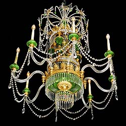 A Large Russian Style Crystal Chandelier 