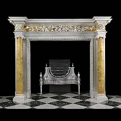 A Georgian Sienna Marble fireplace


