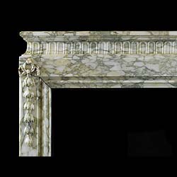 Antique Bolection de Versailles Louis XIV Marble Chimneypiece
