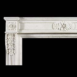 A Louis XVI Statuary Marble Chimneypiece