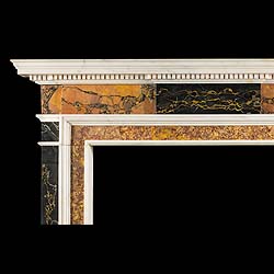 Antique Neoclassical Georgian Specimen Marble Chimneypiece in the manner of Henry Cheere
