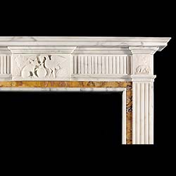 A George III Style Statuary Fireplace Mantel
