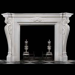 Antique Palladian revival Statuary Marble fireplace
