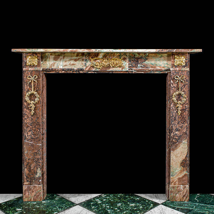 Small Louis XVI Campan Marble Fireplace