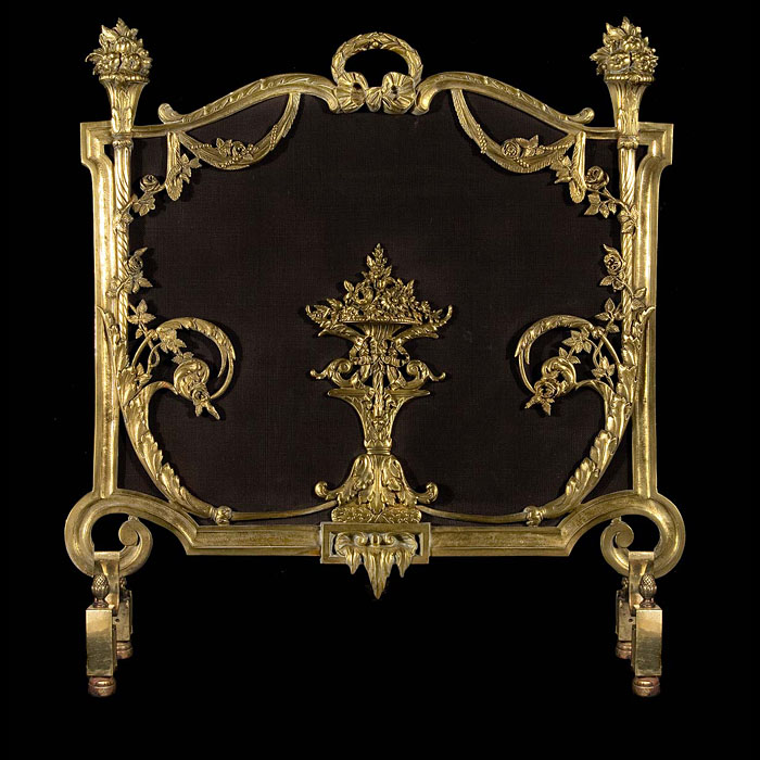 French antique fire screen    