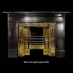 A large brass Antique Register Grate