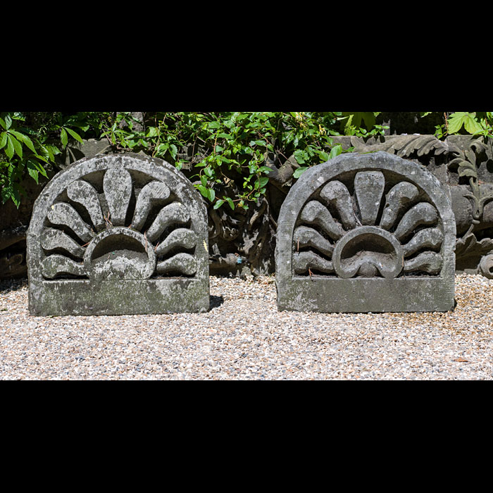 A Pair of Regency Stone Garden Ornaments 
