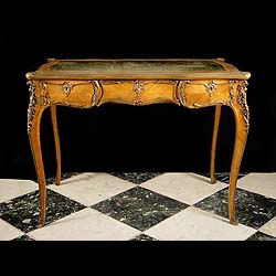 Louis XV style mahogany and rosewood desk    