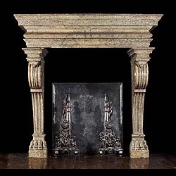 A 16th century Italian Renaissance fireplace surround