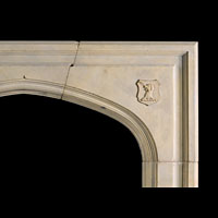 Gothic Revival Stone Fireplace Surround | Westland Antiques